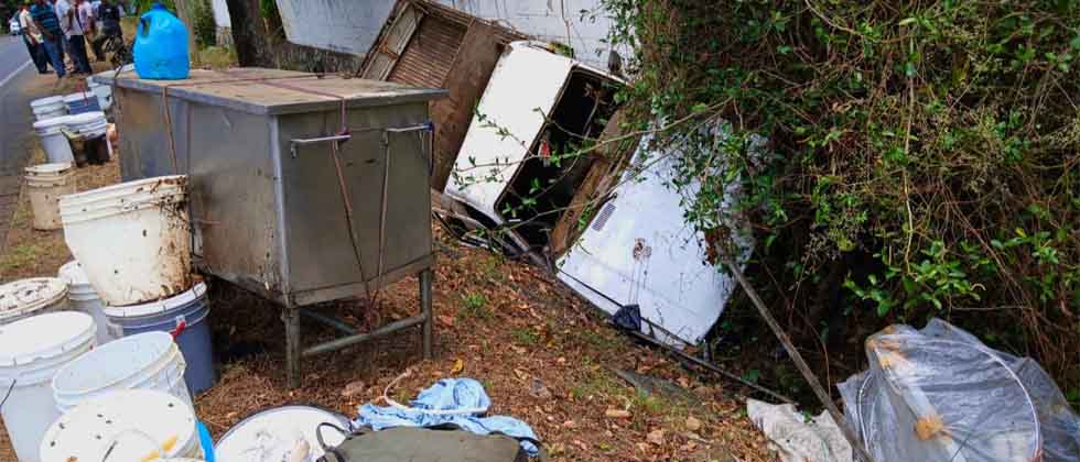 Un hombre fallecido y otro lesionado deja aparatoso accidente en Santa Ana
