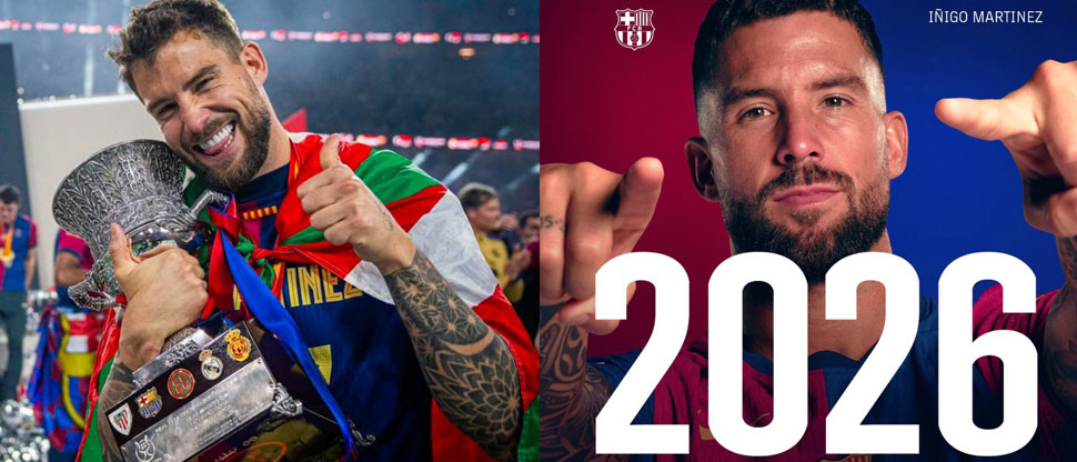 El Barcelona renueva un año más a Iñigo Martínez