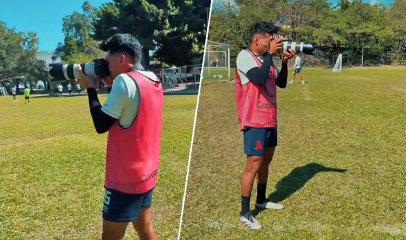 Jugador del Alianza F.C. muestra otro de sus talentos