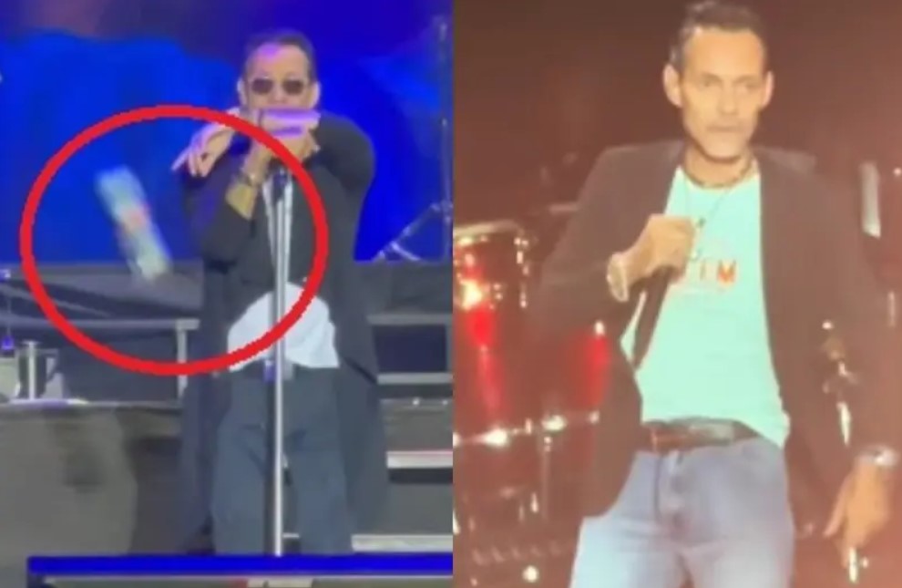 Marc Anthony amenaza con parar concierto tras recibir un botellazo del público