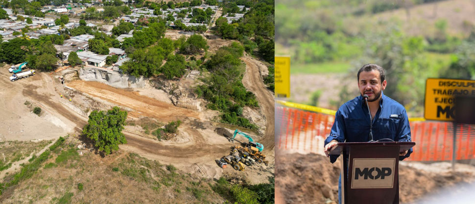 MOP inicia con los trabajos de mitigación en cuatro cárcavas en el distrito Italia