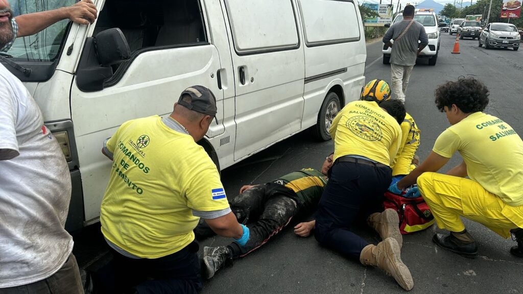 Motociclista resultó con fuerte lesión en la cabeza tras accidentarse en la Troncal del Norte