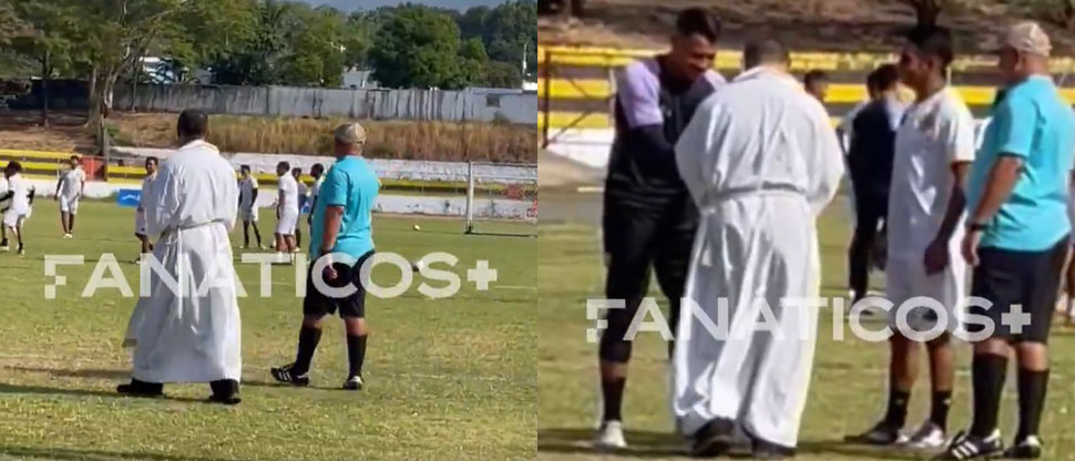 C.D. Platense lleva a sacerdote para bendecir su cancha y así obtener los triunfos