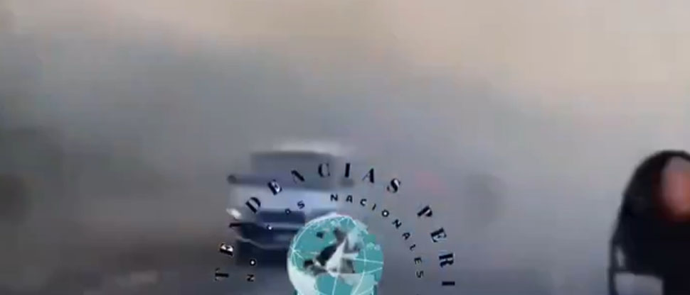 Filtran video de los segundos posteriores al fuerte accidente de una rastra en Chirilagua