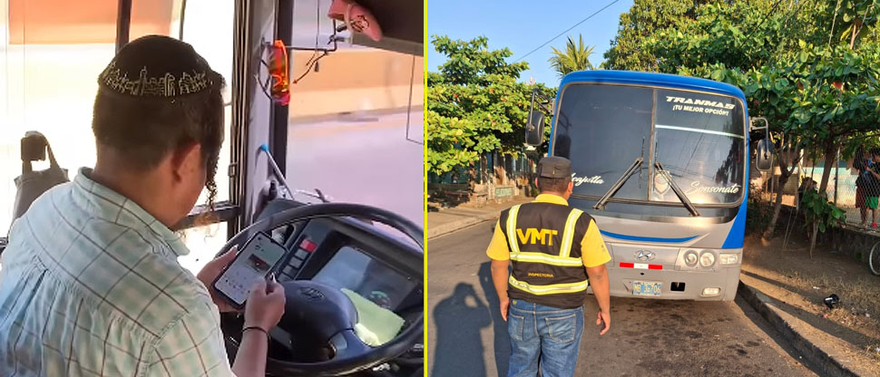Tras denuncia ciudadana, multan a busero que iba más pendiente chat que del volante