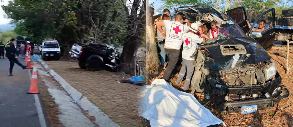 Un hombre sin vida y una mujer lesionada deja fuerte siniestro vial en Usulután