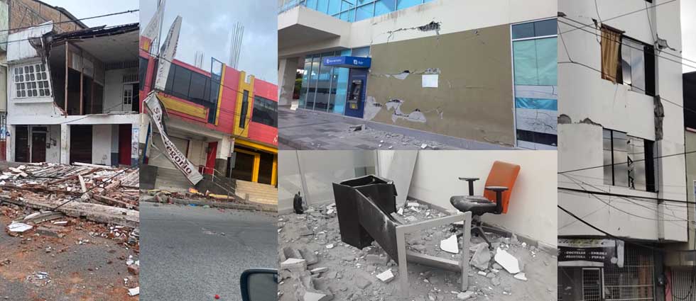Fortísimo sismo de 6.3 grados sacude parte de Ecuador causando daños estructurales