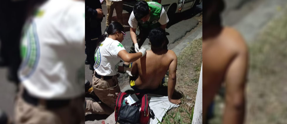 Auxilian a ciclista que fue arrollado en Soyapango