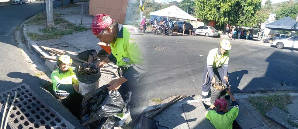 Realizan limpieza en tragantes de San Salvador para evitar inundaciones en invierno