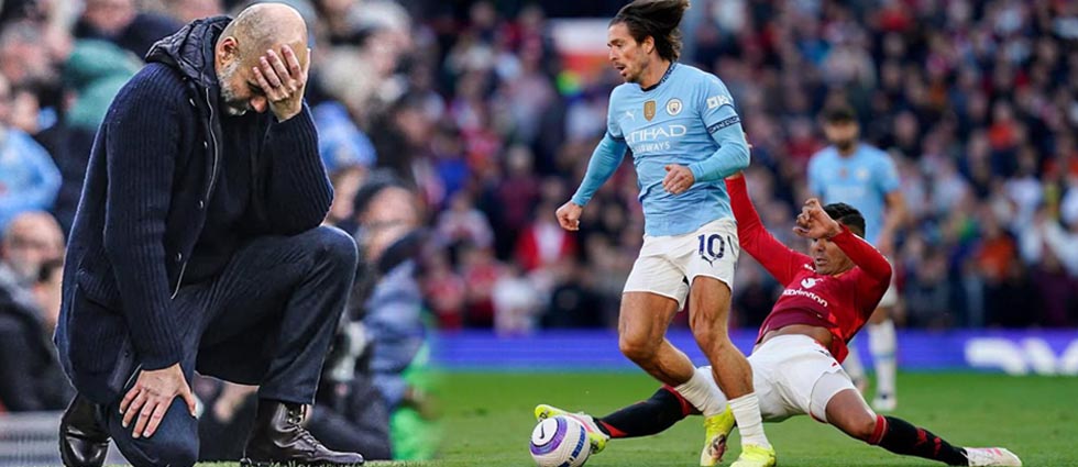 El City empata contra el United y, a falta de 07 jornadas, ¡los de Pep siguen fuera de Champions!