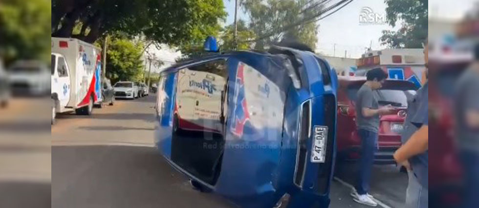 Accidente en la colonia Escalón deja un lesionado
