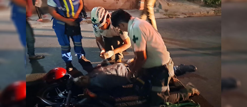 Auxilian a hombre tras ser arrollado en Cuscatlán