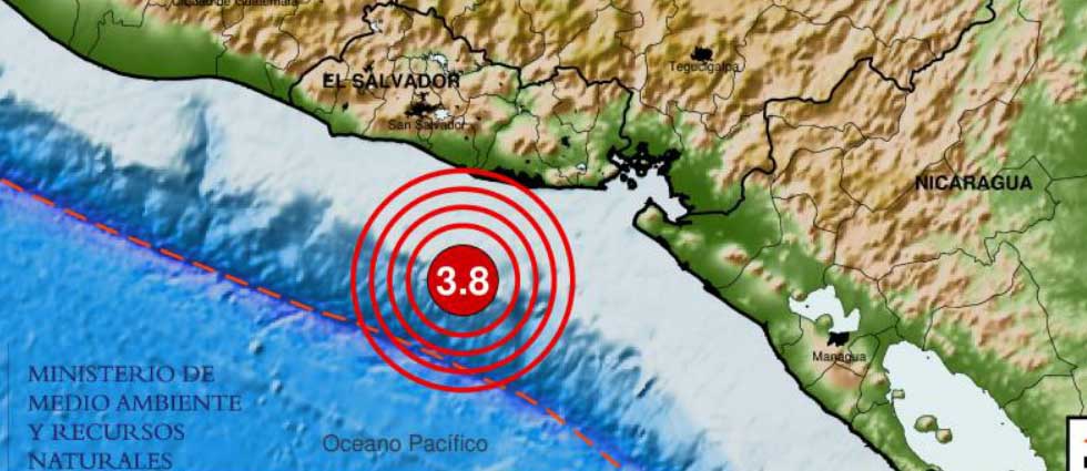 Sismo de 3.8 grados sacude parte del país esta madrugada de miércoles
