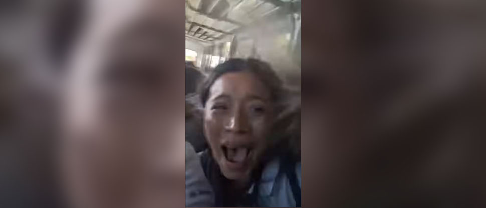 Captan terroríficos momentos vividos por estudiantes cuando bus donde viajaban choca tras fallo en frenos