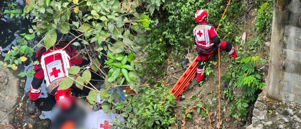 Hombre pierde la vida la caer accidentalmente hacia un barranco en Usulután
