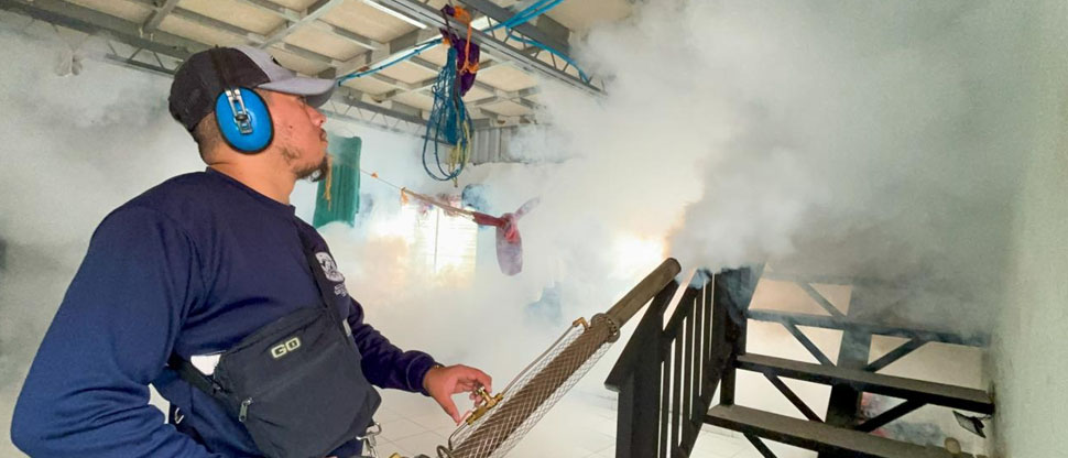 Desarrollan jornada de fumigación beneficiando 320 familias en el distrito de San Salvador