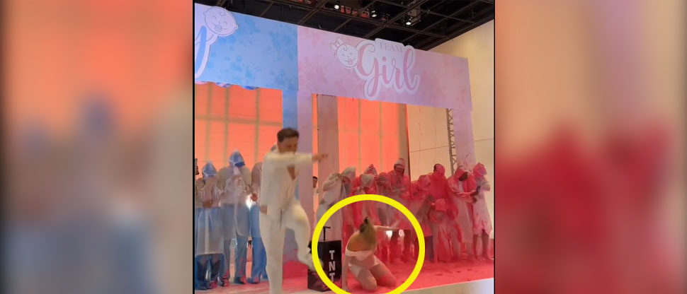 Lele Pons casi pierde a su hija tras aparatosa caída en ceremonia de revelación de género