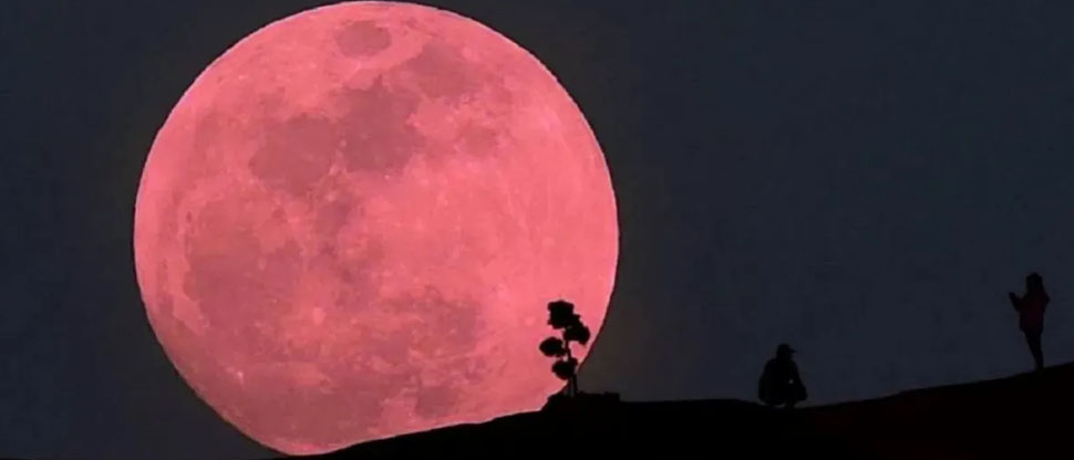 Esta noche el cielo nocturno se iluminará con la “Luna Rosa”