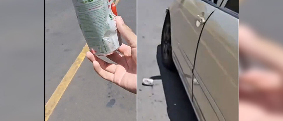 Ciudadano recrimina a conductor por lanzar basura en carretera nueva del Surf City