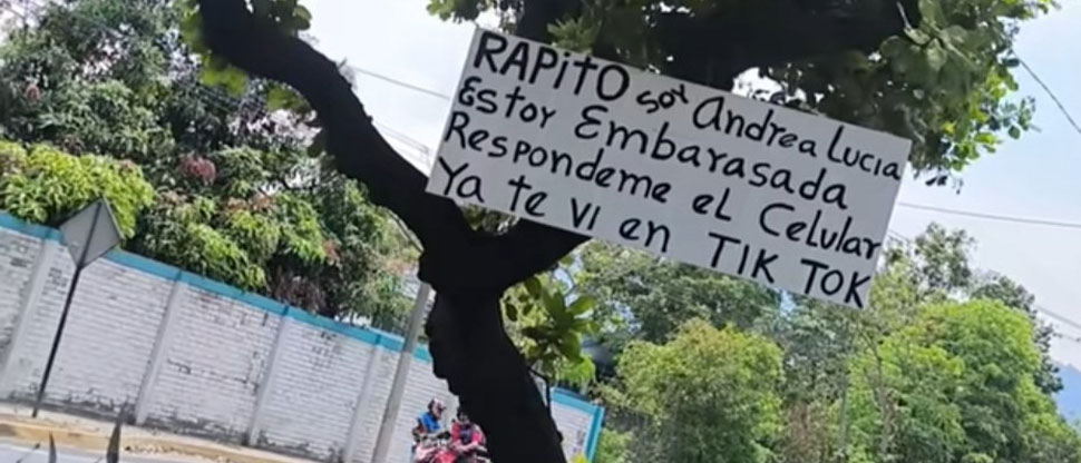 Mujer entra en desesperación y envía mensaje al padre de su hijo que no responde el celular