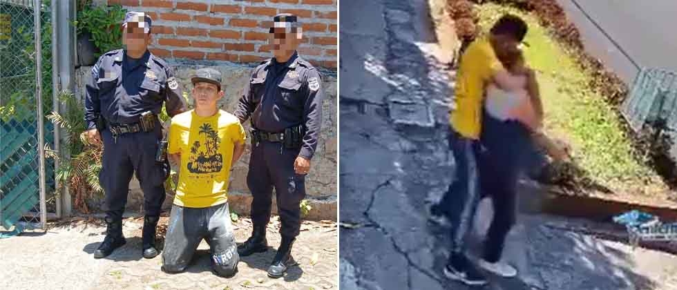 Capturan a sujeto que fue captado robando la cartera a una señora en San Salvador