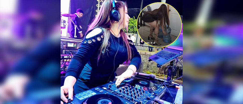 VIDEO: Preciosa Dj salvadoreña asombra a sus fans levantando garrafones con agua