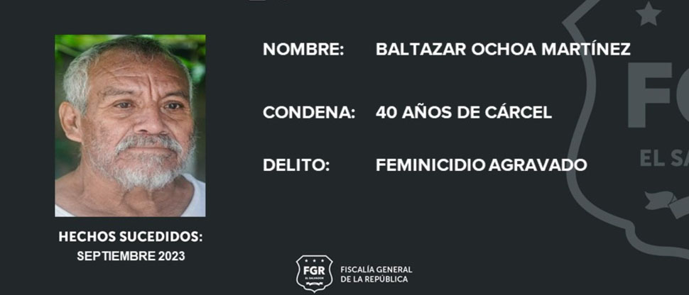 Sujeto es condenado a 40 años de prisión por quitarle la vida a su compañera de vida