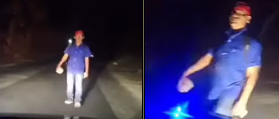 Denuncian a sujeto que amenaza con piedras a transeúntes en San Martín