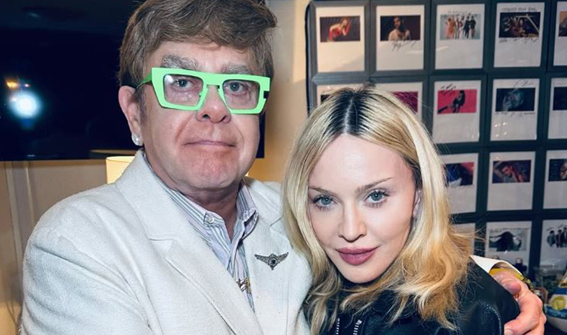 Madonna y Elton John entierran el pasado y se reconcilian tras décadas de enemistad