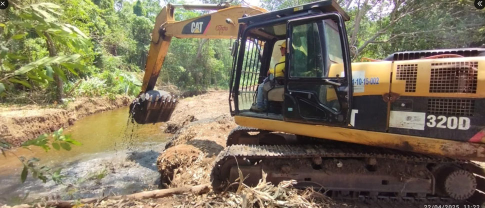 MOP realiza trabajos de mitigación en Acajutla