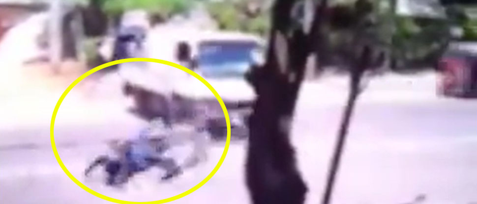 Camionero embiste a motociclista en Atiquizaya
