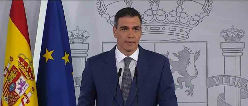 Presidente español no sabe cuándo restablecerán el servicio eléctrico, espera que sea el martes