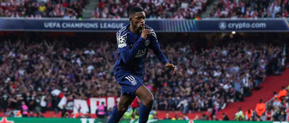 Dembelé le da el triunfo al PSG ante Arsenal y los parisinos se acercan a la final de la Champions