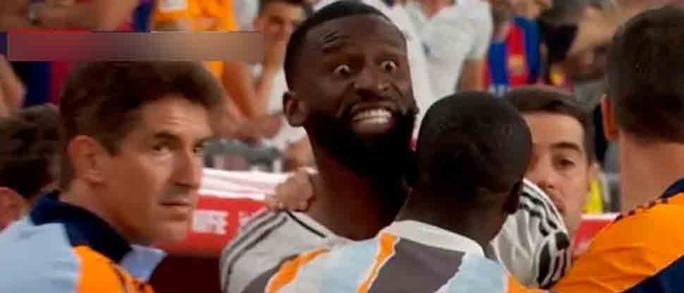 Rüdiger se disculpa tras perder el control en la final de la Copa del Rey