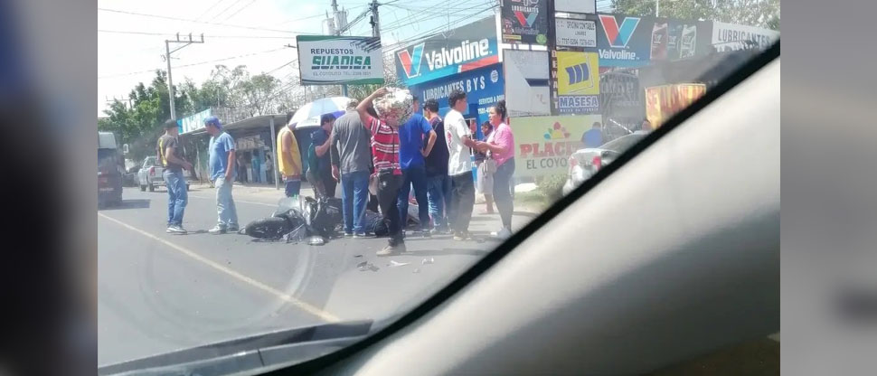 Grave siniestro vial deja un motociclista lesionado en carretera Troncal del Norte