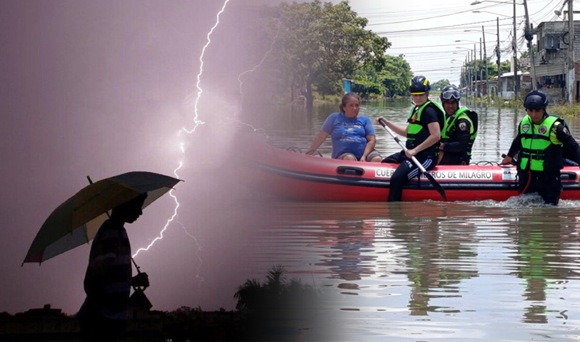 Ecuador: Una persona murió tras recibir la descarga de un rayo durante una tormenta