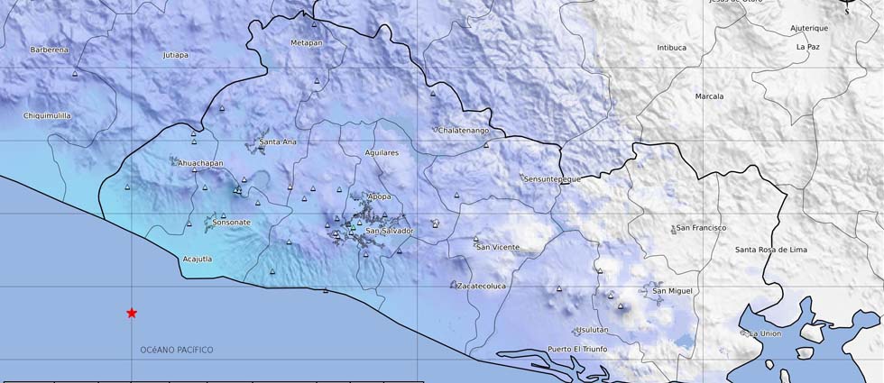 ¡Fuerte sismo de 4.6 grados sacude a casi todo El Salvador esta madrugada de lunes!