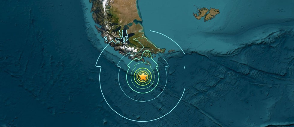 Reportan fuerte terremoto de 7.5 en el sur de Chile y Argentina y emiten alerta de tsunami