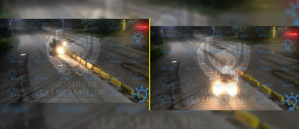 Automovilista casi vuelca tras chocar contra separadores esta madrugada de miércoles