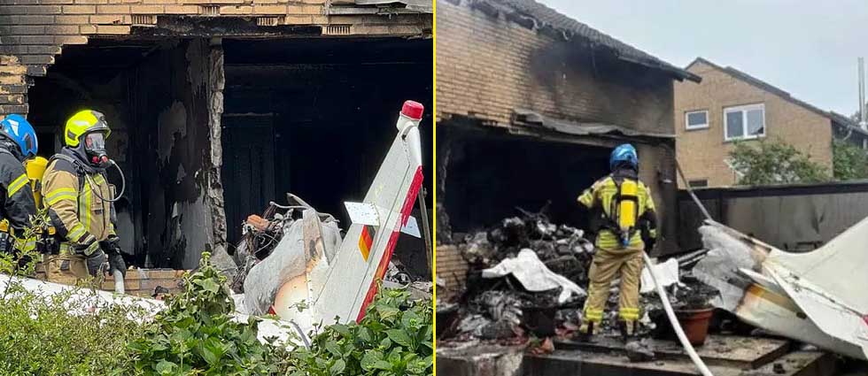 Avioneta se estrella contra la terraza de una vivienda en Alemania: hay fallecidos