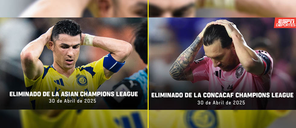 «Cómo es posible este suceso»: CR7 y Messi, eliminados el mismo día de la Champions
