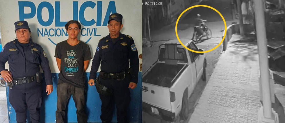 Capturan a sujeto tras hurtar una moto y creer que nadie lo estaba viendo