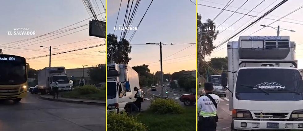 Conductor se duerme y camión se accidenta en calle que conduce a La Cima