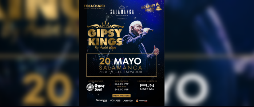Los Gipsy Kings llegan a El Salvador para celebrar el mes de mamá con un concierto íntimo e inolvidable