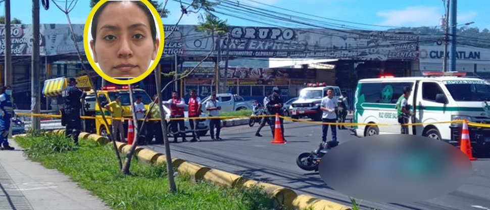 Ella era Guadalupe, motociclista fallecida ayer tras choque con volqueta en Santa Tecla