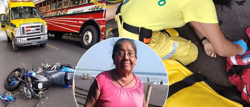 Se bajó de un autobús e intentó cruzar la calle sin saber que un motociclista acabaría con su vida