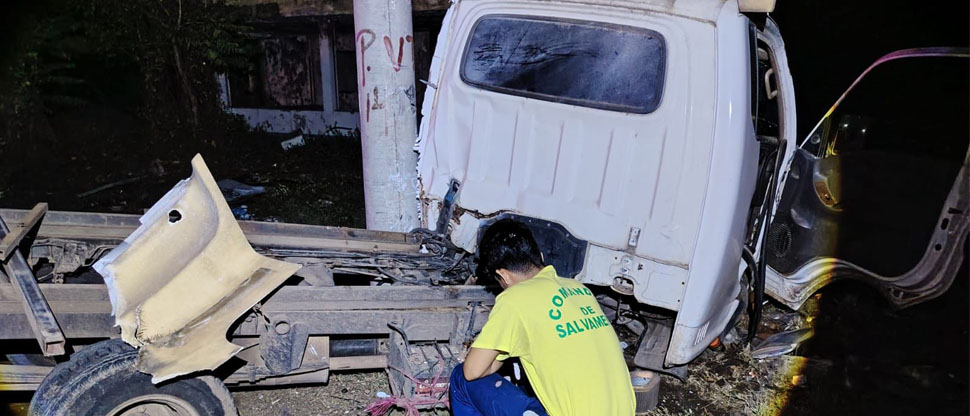 Motorista se fractura un brazo tras chocar en carretera a Sonsonate