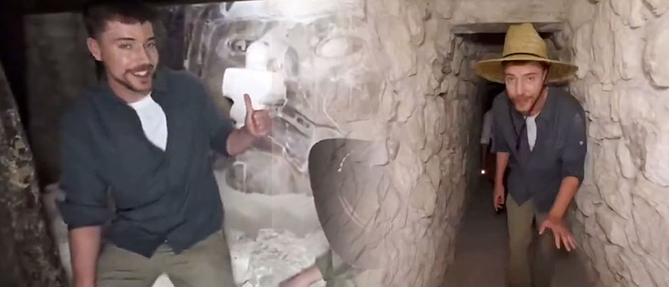 Demandan a productora de MrBeast por daños al patrimonio en ruinas mayas de México