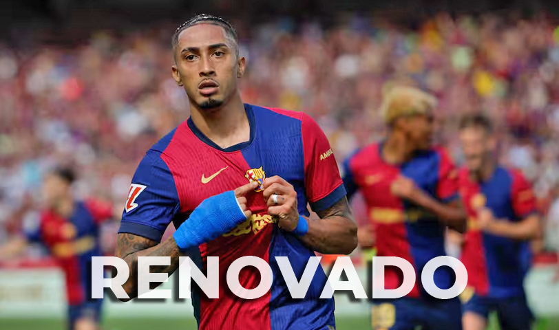 Raphinha renueva con el Barcelona hasta el 2028