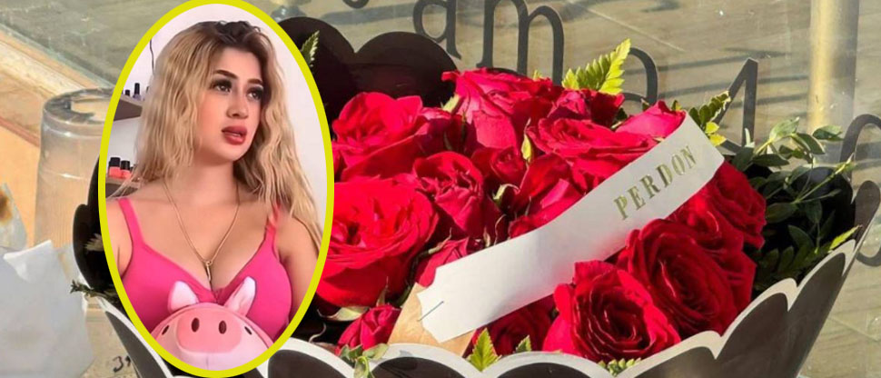 Aparece misterioso ramo de rosas con la palabra “perdón” fuera del salón donde falleció Valeria Márquez